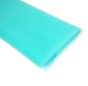 54" by 10 yards (30 ft) aqua fabric tulle bolt for wedding and decoration (aqua)