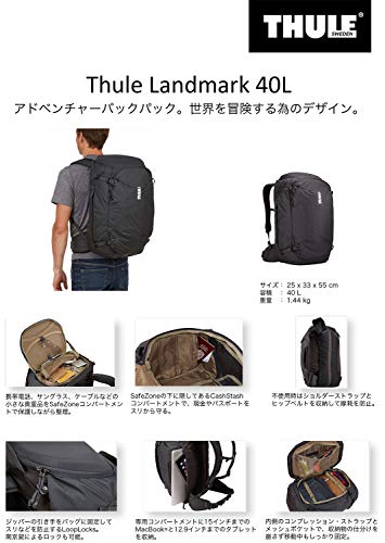 Thule Landmark 40L Travel Pack, Obsidian