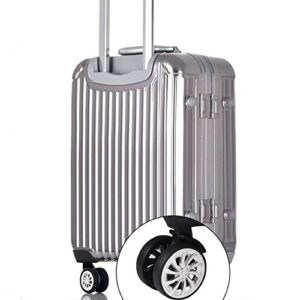 Replacement Luggage Wheels, 2 Pcs Durable Suitcase Wheels Swivel Luggage Mute Wheel with Screw for Repair Replacement