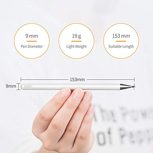 Stylus Pens for iPad Pencil, Capacitive Pen High Sensitivity & Fine Point, Magnetism Cover Cap, Universal for Apple/iPhone/Ipad Pro/Mini/Air/Android/Microsoft/Surface and Other Touch Screens
