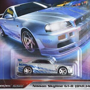 HOT Wheels Fast & Furious Premium Fast Imports, Silver Nissan Skyline GT-R 1/5