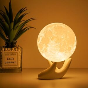balkwan moon lamp for kids - 3d magical globe ball for space decor - classical moon night light - dimmable and touch control design,birthday gifts for women,kids,child and baby home decor