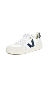 veja women's v-10 sneakers, white/nautico, 6 medium us