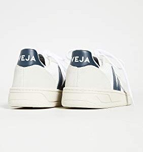 Veja Women's V-10 Sneakers, White/Nautico, 6 Medium US