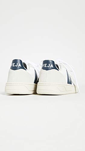 Veja Women's V-10 Sneakers, White/Nautico, 6 Medium US