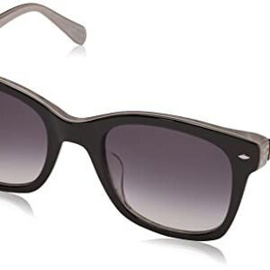 Fossil Women's FOS 2086/S Rectangular Sunglasses, Black White, 51mm, 22mm