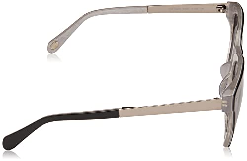 Fossil Women's FOS 2086/S Rectangular Sunglasses, Black White, 51mm, 22mm