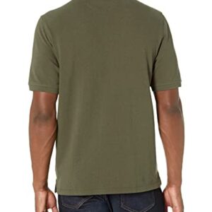 Amazon Essentials Men's Regular-Fit Cotton Pique Polo Shirt (Available in Big & Tall), Olive, X-Large