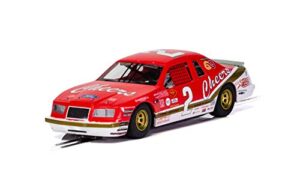 scalextric ford thunderbird 'cheers' #2 1:32 slot race car c4067, red/white