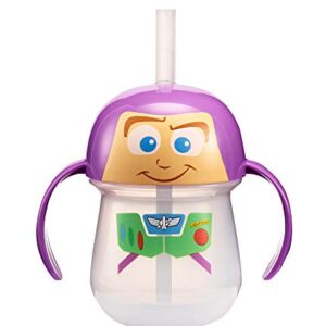 The First Years Disney/Pixar Toy Story Buzz Lightyear Baby Trainer Straw Cup, 7 Ounces