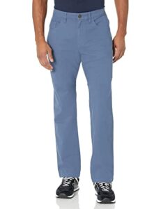 amazon essentials men's straight-fit 5-pocket comfort stretch chino pant (previously goodthreads), denim, 42w x 36l