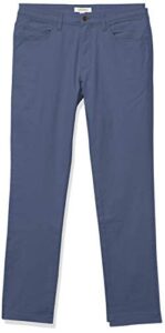 amazon essentials men's skinny-fit 5-pocket comfort stretch chino pant (previously goodthreads), denim, 32w x 28l