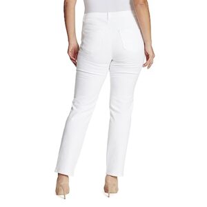 Gloria Vanderbilt Women's Size Amanda Classic High Rise Tapered Jean, Vintage White, 22 Plus Short