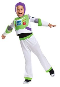 disguise buzz lightyear classic toy story 4 child costume, s (4-6) white