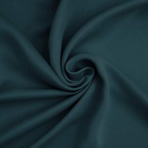 Sun Zero Easton Energy Saving Blackout Grommet Curtain Panel, 40" x 63", Teal