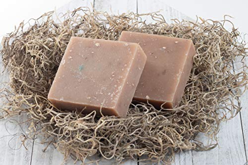 360Feel Oatmeal Milk & Castile Handmade Soap Bar - Warm inviting fragrance - exfoliant - Essential Oil Natural Soaps- Great as Anniversary Wedding Gifts Christmas stocking stuffer Honey, Brown, 5 Oz