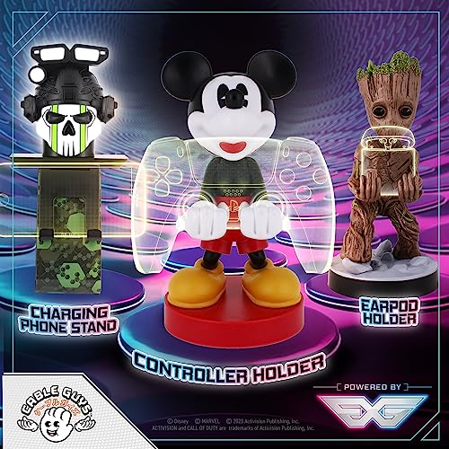 Exquisite Gaming Cable Guys: Disney Mickey Mouse Phone Stand & Controller Holder - Officially Licenced Figure - Exquisite Gaming