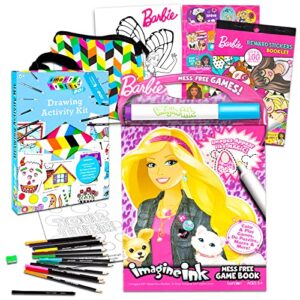 barbie imagine ink no mess coloring book art relaxation set ~ barbie coloring book set with deluxe art set (barbie coloring books)