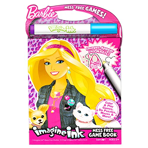 Barbie Imagine Ink No Mess Coloring Book Art Relaxation Set ~ Barbie Coloring Book Set with Deluxe Art Set (Barbie Coloring Books)