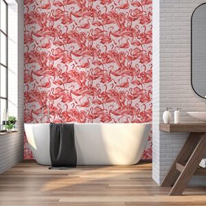 Tempaper Cheeky Pink Flamingo Removable Peel and Stick Wallpaper, 20.5 in X 16.5 ft, Made in the USA