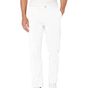 Tommy Hilfiger Men's Stretch Chino Pants in Custom Fit, Bright White, 32W x 30L