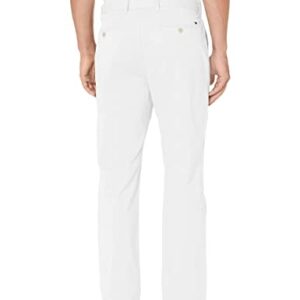 Tommy Hilfiger Men's Stretch Chino Pants in Custom Fit, Bright White, 32W x 30L