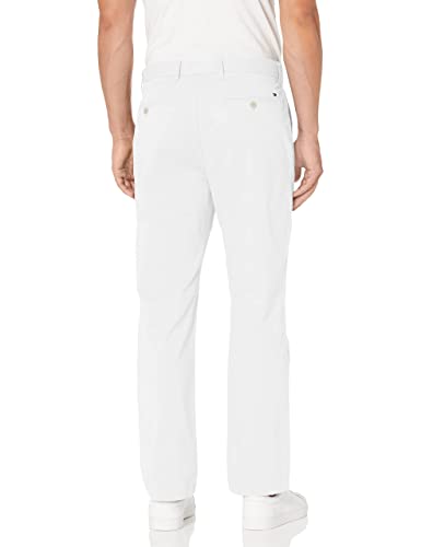 Tommy Hilfiger Men's Stretch Chino Pants in Custom Fit, Bright White, 32W x 30L