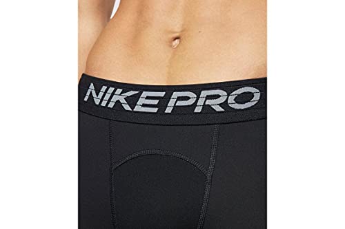 Nike Men's Shorts Pro (Medium, Black/White)