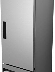 KoolMore 29" Stainless Steel Solid Door Commercial Reach-in Refrigerator Cooler - 19 cu. ft (RIR-1D-SS-19C)