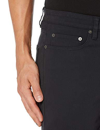 Amazon Essentials Men's Skinny-Fit 5-Pocket Stretch Twill Pant, Black, 32W x 30L