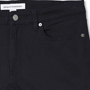 Amazon Essentials Men's Skinny-Fit 5-Pocket Stretch Twill Pant, Black, 32W x 30L