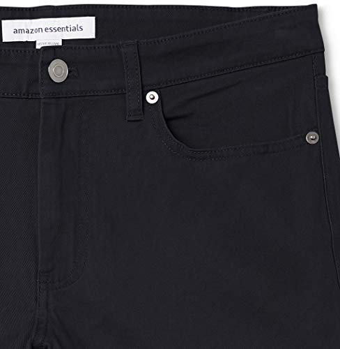 Amazon Essentials Men's Skinny-Fit 5-Pocket Stretch Twill Pant, Black, 32W x 30L