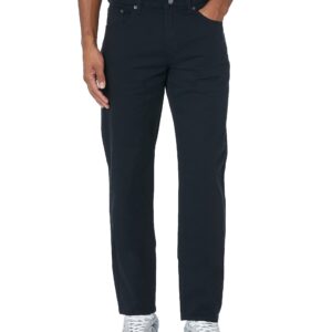 Amazon Essentials Men's Straight-Fit 5-Pocket Stretch Twill Pant, Black, 34W x 30L