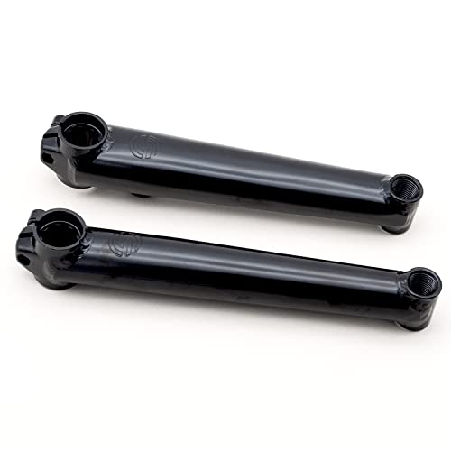 Salt BMX Crank Revo Crank 175mm 3 Piece Crank with Mid BB, Black