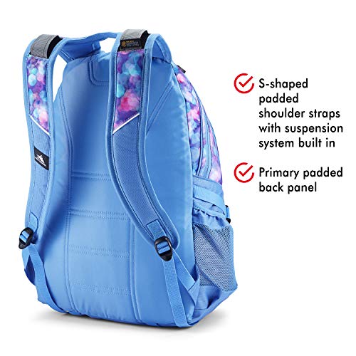 High Sierra Loop Backpack, Travel, or Work Bookbag with tablet sleeve, One Size, Shine Blue/Lapis