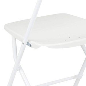 Flash Furniture Hercules™ Series Plastic Folding Chair - White - 2 Pack 650LB Weight Capacity Comfortable Event Chair-Lightweight Folding Chair