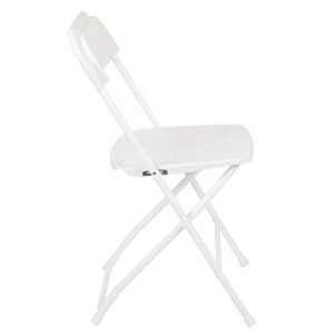 Flash Furniture Hercules™ Series Plastic Folding Chair - White - 2 Pack 650LB Weight Capacity Comfortable Event Chair-Lightweight Folding Chair