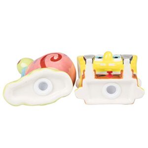 SpongeBob SquarePants Salt & Pepper Shaker Set - SpongeBob and Gary Figure Designs - Ceramic