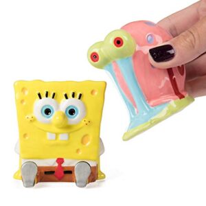 SpongeBob SquarePants Salt & Pepper Shaker Set - SpongeBob and Gary Figure Designs - Ceramic