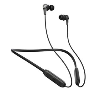 jlab jbuds band wireless earbud neckband headset | black | ip66 sweatproof | bluetooth 5 connection | built-in microphone for phone calls | 3 eq sound settings signature, balanced, bass boost