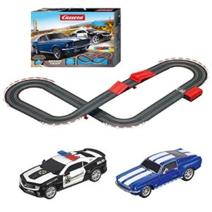 carrera 63504 speed trap battery operated 1:43 scale slot car racing track set with jump ramp