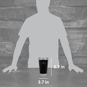 Stanley 10-01704-056 The Stay-Chill Aluminum Beer Pint Matte Black 16OZ / .47L