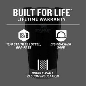 Stanley 10-01704-056 The Stay-Chill Aluminum Beer Pint Matte Black 16OZ / .47L