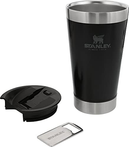 Stanley 10-01704-056 The Stay-Chill Aluminum Beer Pint Matte Black 16OZ / .47L