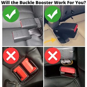 3-Pack Seat Belt Buckle Booster (BPA Free) - Raises Your Seat Belt for Easy Access - Stop Fishing for Buried Seat Belts - Makes Receptacle Stand Upright for No-Hassle Buckling (3)