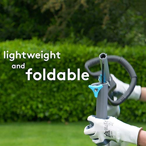 40V Cordless String Trimmers Kit Lightweight Grass Trimmer & Edger Weed Trimmer Alu Foldable Shaft for Garden, Including 6 Spare Blades, 1pc Battery & Charger