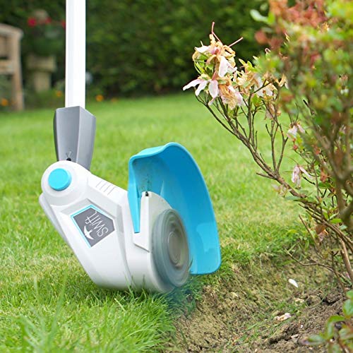 40V Cordless String Trimmers Kit Lightweight Grass Trimmer & Edger Weed Trimmer Alu Foldable Shaft for Garden, Including 6 Spare Blades, 1pc Battery & Charger