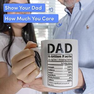 Dad Mug - White 11oz - Dad Gifts from Daughter - Best Dad Mug for the World's Best Dad - Ceramic Coffee Mug for Fathers - Dad Christmas Gift & Gifts for Dad - Coffee Mugs Funny - Best Dad