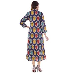 Ramkudi Indian Women's Printed Cotton Kurti Multicolor Top