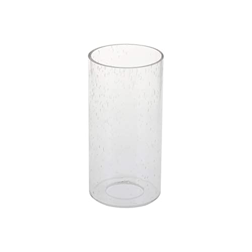 GoLucky Glass Cylinder Glass Shade Accessory Glass Lamp Fixture Shade Replacement Glass Piece with 1-5/8 Inch Fitter Multiple Specifications 4"(D)*5"(H). Multiple Specifications